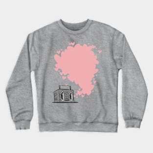 Love Boom Box Crewneck Sweatshirt